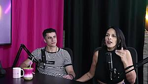 Hey, are you into bi action or just watching sexy swingers in sheer red lingerie?