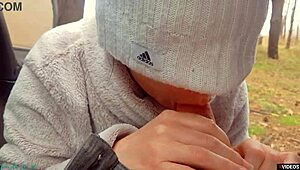 Suck my cock, milf whore, right here on the highway, he commands as cum splatters her face.