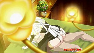 Blonde Nympho Milf Maid in Lingerie Shows Off Her Huge Tits in This Hentai