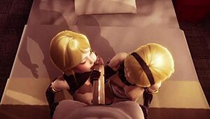 fucked the twins from nier automata