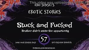 stuck and fucked in erotic pov, reaching orgasm through masturbation and fucking!