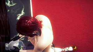 Yaoi Femboy Allan Blowjob And Anal Locked Sissy Crossdress!