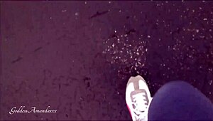 smell my super smelly feet in pantyhose