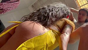 Pillo A Mi Hermanastra Colombiana Lavando Ropa Y Estaba Desnuda Me Pongo Cachondo Y Me La Follo Parte 2 Porno En Español