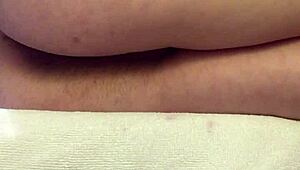 Check out this teen's hairy pussy orgasm without touching, so hot! 😍