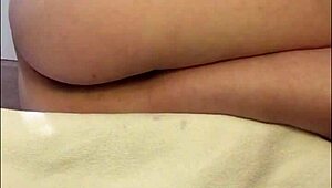 Check out this teen's hairy pussy orgasm without touching, so hot! 😍