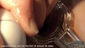 Teen Blonde Sarah’s Gyno Exam with Speculum Pussy Gaping