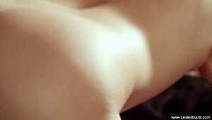 Blonde and redhead lesbians explore toys in amateur glamour session.