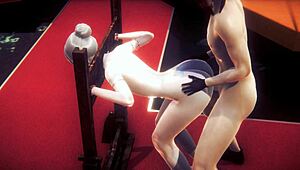 Yaoi Femboy Allan Blowjob And Anal Locked Sissy Crossdress!