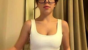 Alessandra learns to shake her boobs slower