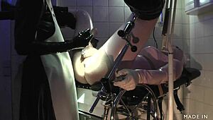 Rubbernurse agnes gives extreme anal treatment in hospital 😈