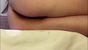 Check out this teen's hairy pussy orgasm without touching, so hot! 😍