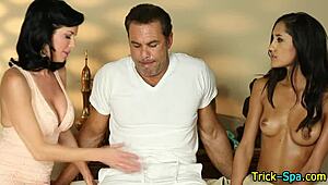 Amateur babe gets rubbed down nice on hidden cam.