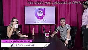 Hey, are you into bi action or just watching sexy swingers in sheer red lingerie?