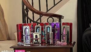 i'm in this hot lesbian orgy with toys and licking