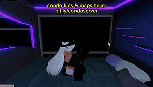 intimate encounter in bed condo