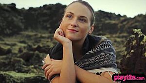 Nasty photographer bangs petite blonde model hard outdoors