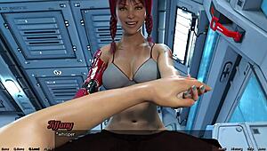 i'm playin strip poker in space with big tits girls