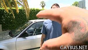 Homo oral-sex porn featuring intense gay encounters