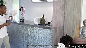 Yo, man, this interracial gay hardcore with a big black cock is unreal