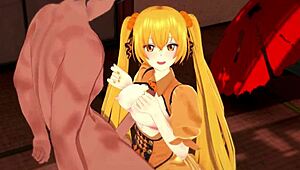 i fuck sexy hatsune miku in halloween 2021 remix vocaloid 3d hentai with big tits creampie