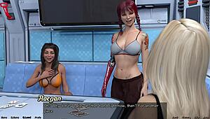 i'm playin strip poker in space with big tits girls