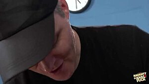 European Brunette Gets Double Penetrated to Escape Trouble