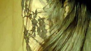 Latina amateur tricks boyfriend into fucking at costume party with natural tits exposed