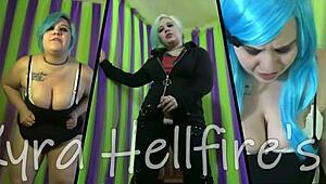 Femdom Compilation 2 - Kyra Hellfire dominates with old lesbian power in cuckold scenes. I feel her control!