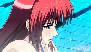 My friend is super hot, I can’t stop munching her juicy tits in anime hentai!