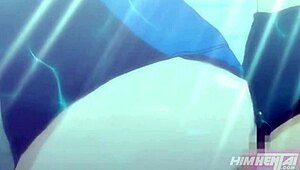 My friend is super hot, I can’t stop munching her juicy tits in anime hentai!