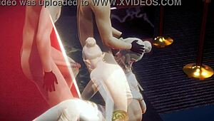 Yaoi Femboy Allan Blowjob And Anal Locked Sissy Crossdress!