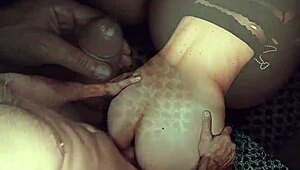 hey, watch this hot cougar get creampied in hairy pussy compilation!