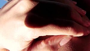 risky outdoor fun in public with canadian twist