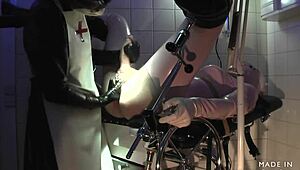 Rubbernurse agnes gives extreme anal treatment in hospital 😈