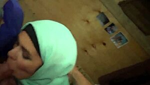 blonde teen gives me booty and blowjob, cum in mouth first time