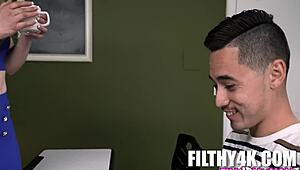 Slutty Stepmom Ophelia Kaan Teaches Juan Loco a Hardcore GED Lesson in POV