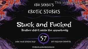 stuck and fucked in erotic pov, reaching orgasm through masturbation and fucking!