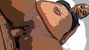 Anazinha do Mal toma anal intenso en escena de efecto cartoon salvaje, ¡mierda!