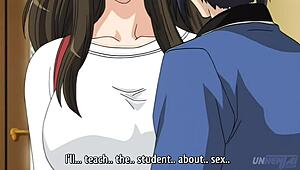 Asian step-mom teaches young girl the ways of sex