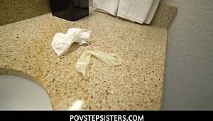 Abbie Maley Teases Stepbro With Big Dick In Twat POV.