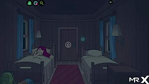 Creampie in redhead's big ass pussy in hentai game! Uncensored blowjob scene.