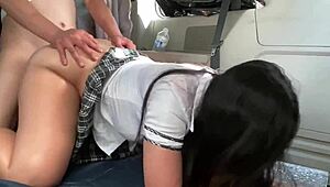 Asian Pinay Student Moans During Hard Fucking in Car POV Quickie