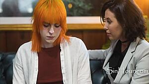 confused ginger tranny fucks her doctor in therapy