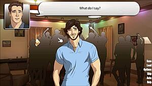 Kissing Two Men and Jacking Off