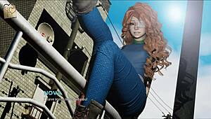 eternum 57: curvy teen in sexy anime outfit