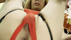 Travesti Cachonda Getting Fucked Hard In Crossdressing Orgy!