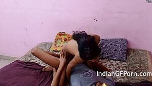 Indian Desi Girl in Hot Homemade Fuck with Intense Creampie Action