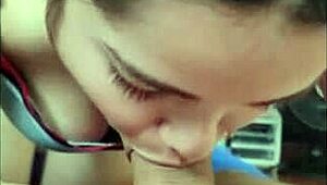 white wolf gostosa deepthroats before sitting on big cock