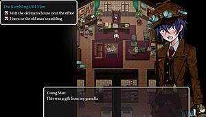 Секси блонда-воришка в музее с детективом Парового Города ч.2